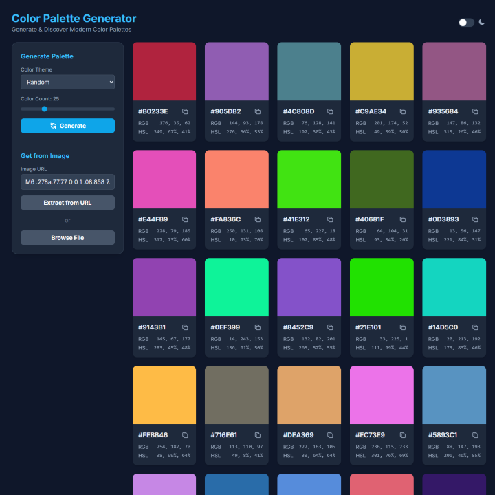 Color Palette Generator