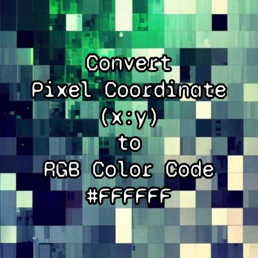 Get Hexadecimal Color Code by inputting Pixel Coordinates | with hash