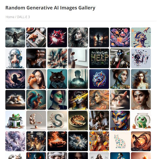 Random Generative AI Images Gallery